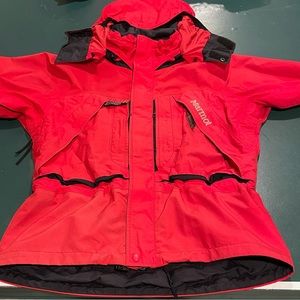 Red Marmot windbreaker winter jacket